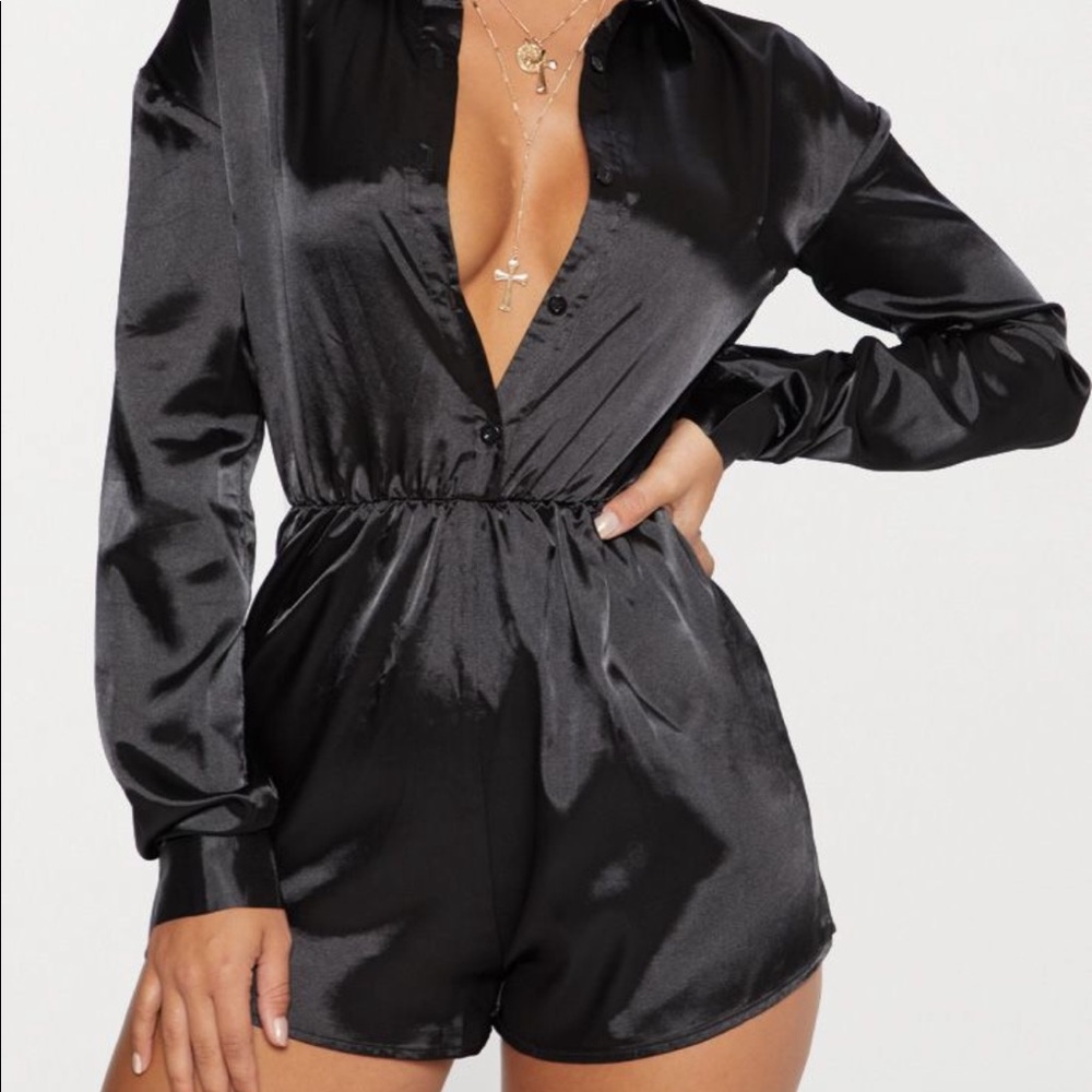 Pretty little thing satin romper